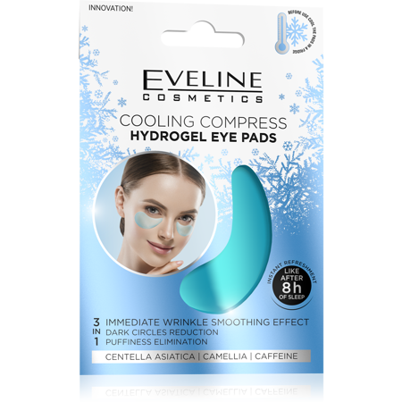 Eveline Hydrogel Eye Pads Hydrożelowe Płatki pod oczy - chłodzący kompres -2szt